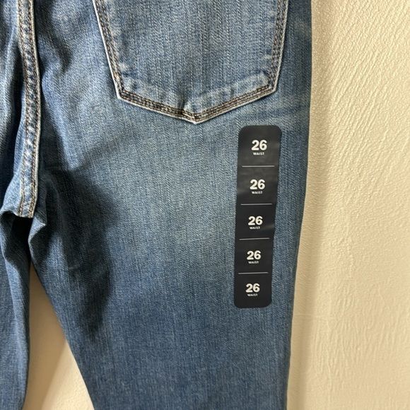 J. Crew 10" High Rise Skinny Stretch Jean Women's 26 Blue Inseam 27" Raw Hem NWT - Picture 7 of 13